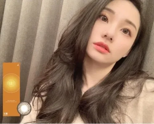 Click to view full screen 安俪棕炫深环半年抛美瞳1片装 photo review